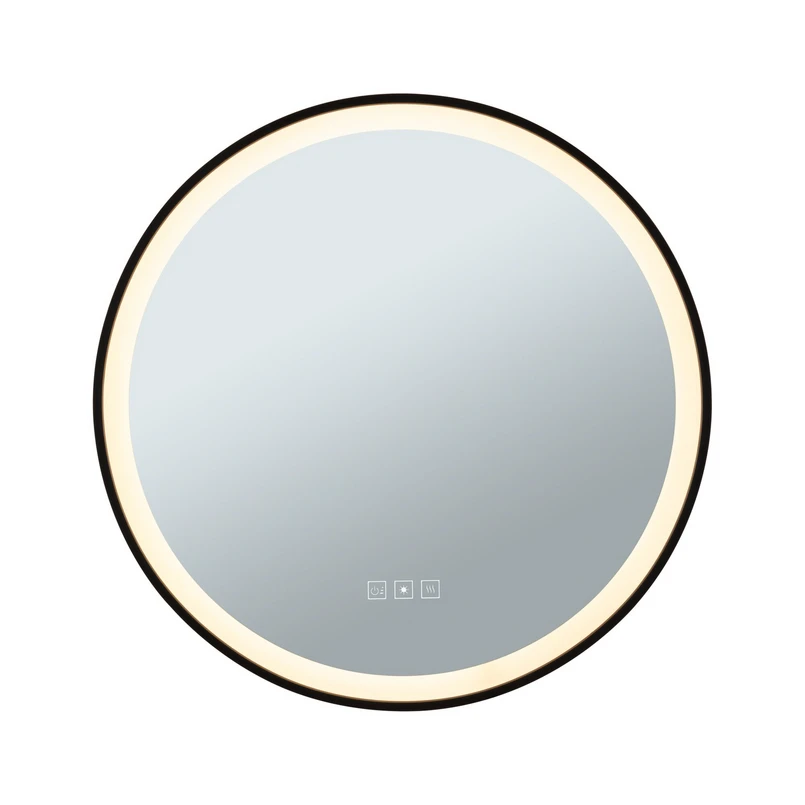 Paulmann - Mirra LED Illuminated Spiegel IP44 Dim. Round Black/Mirror