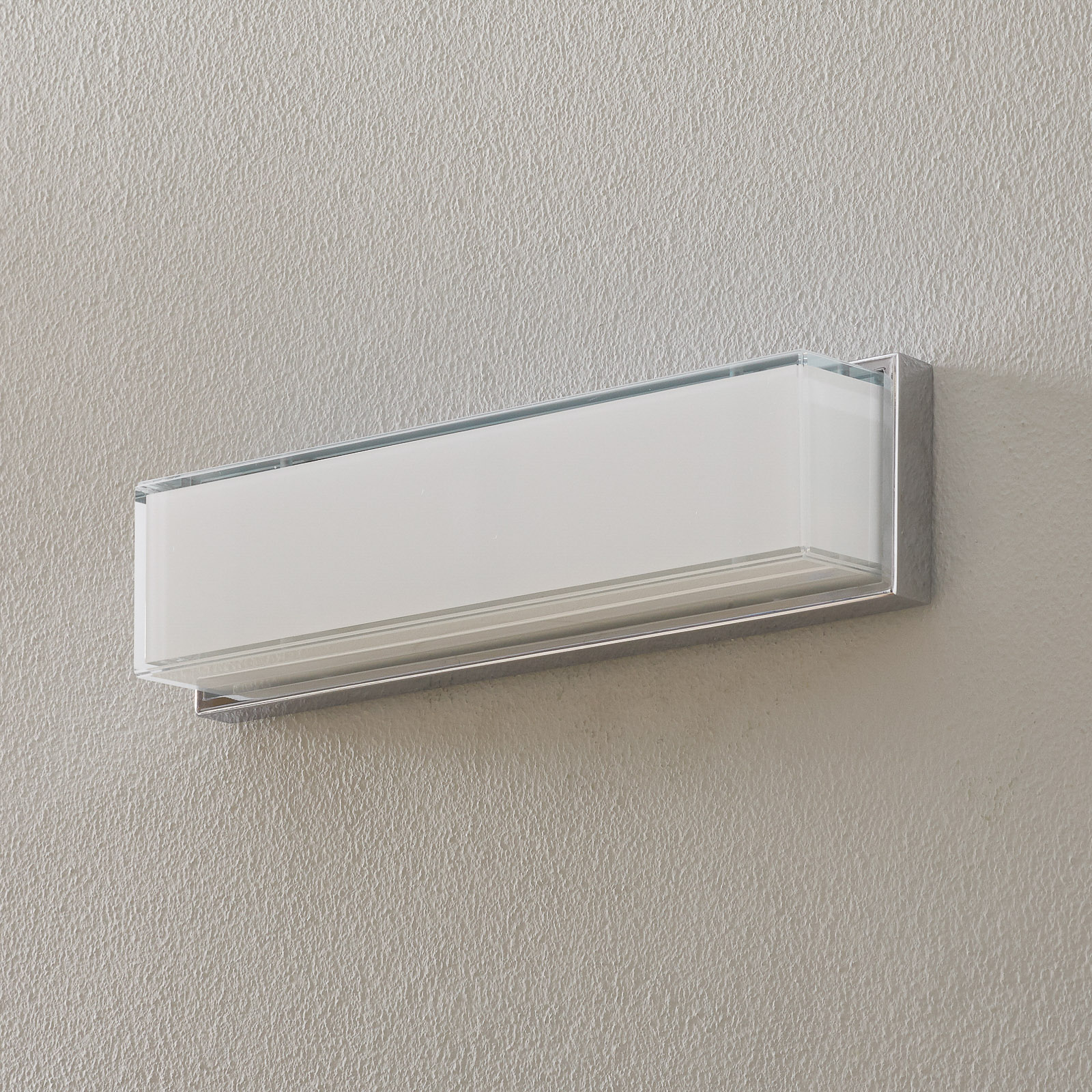 Helestra Cosi LED-Wandleuchte rechteckig chrom