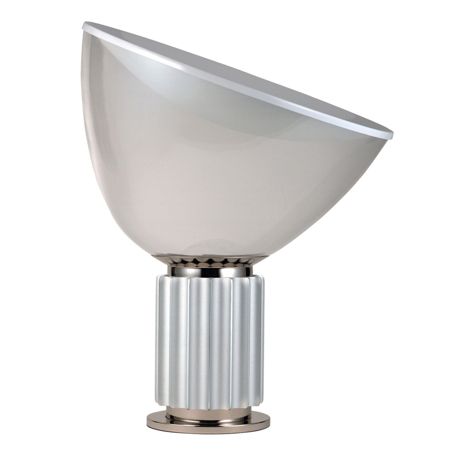 Futurystyczna lampa stołowa TACCIA aluminium
