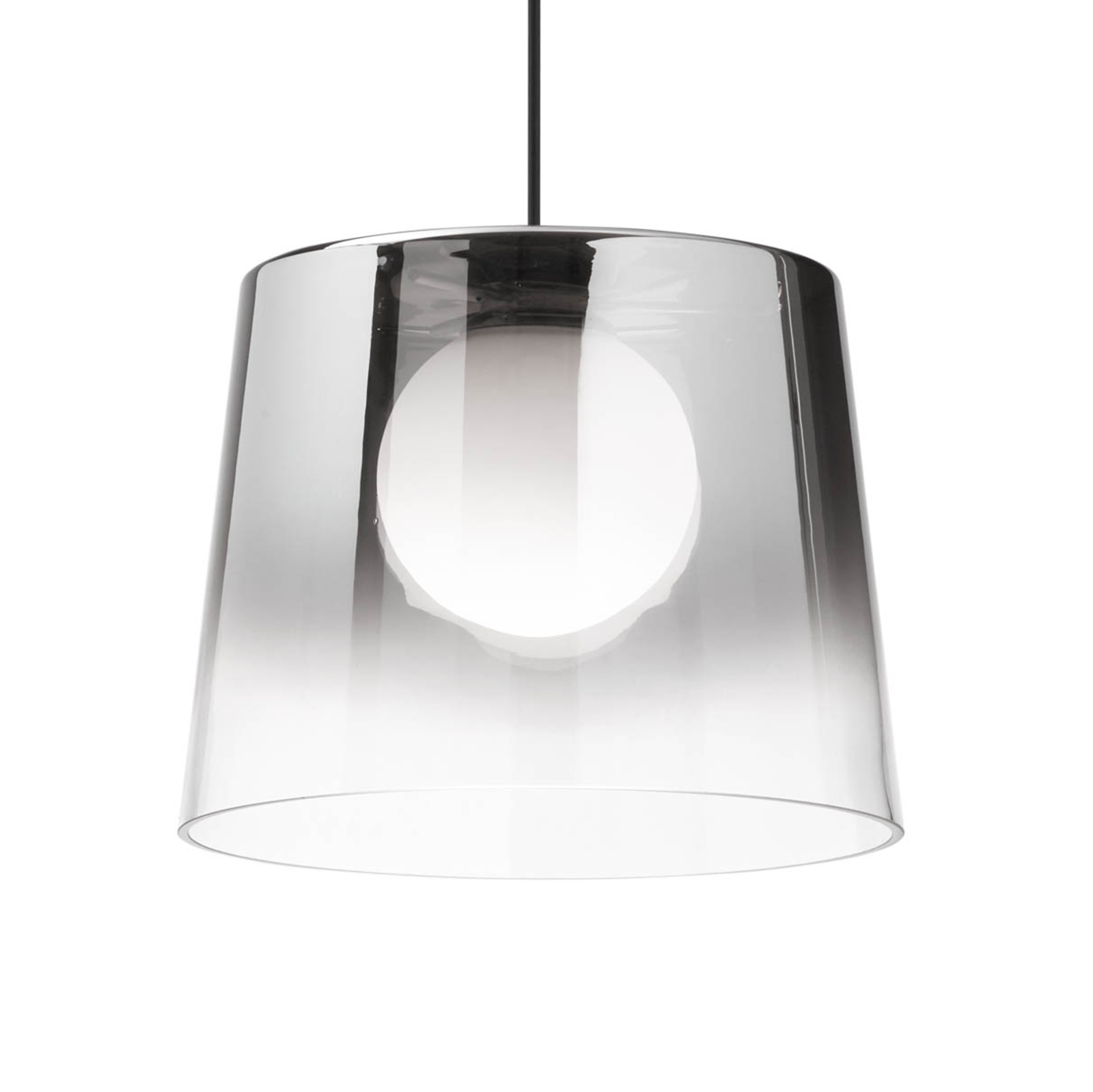 Ideal Lux Fade LED-hængelampe, krom-transparent