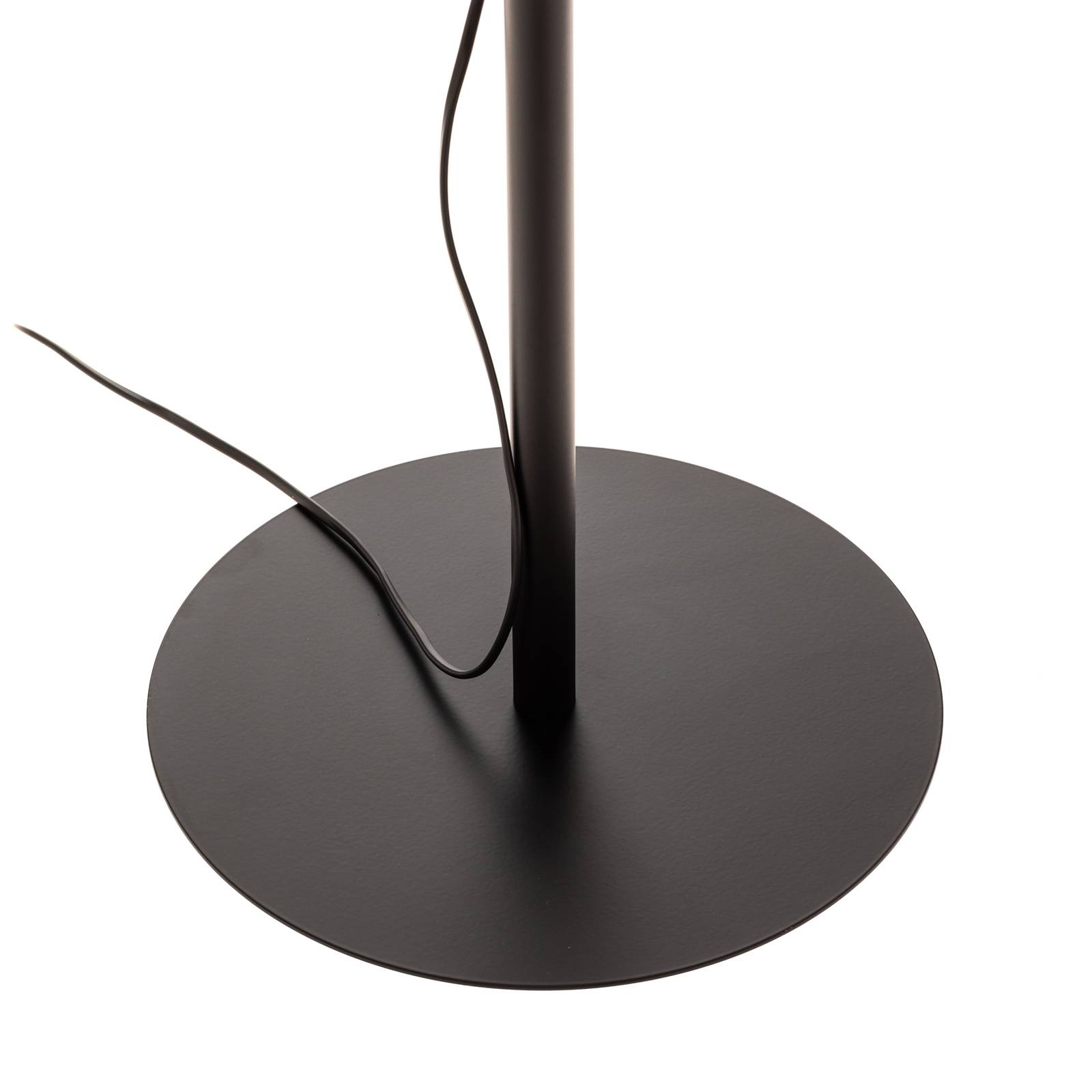 luminex lampadaire arden sans abat-jour, noir, h 138 cm