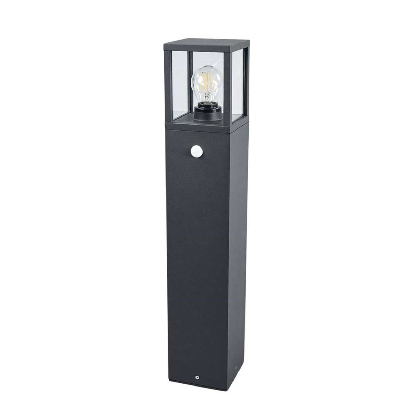 Klemens Short Outdoor Garden Lamp IP54 w/Sensor Graphite - Lucande