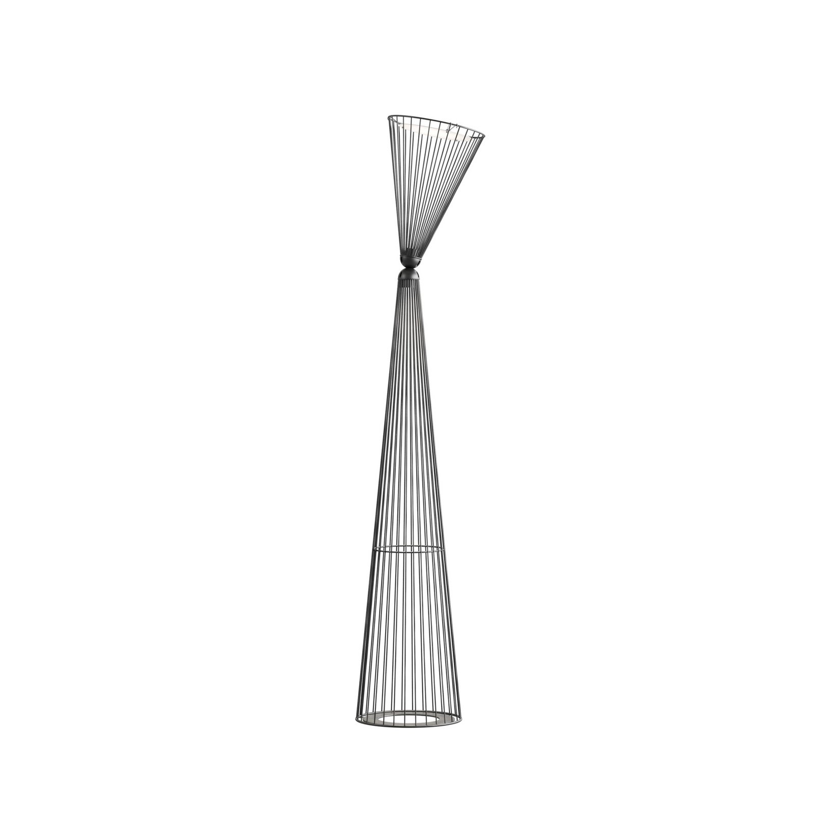Karman LED-Außenstehlampe Ikonika, schwarz, Höhe 180 cm IP55