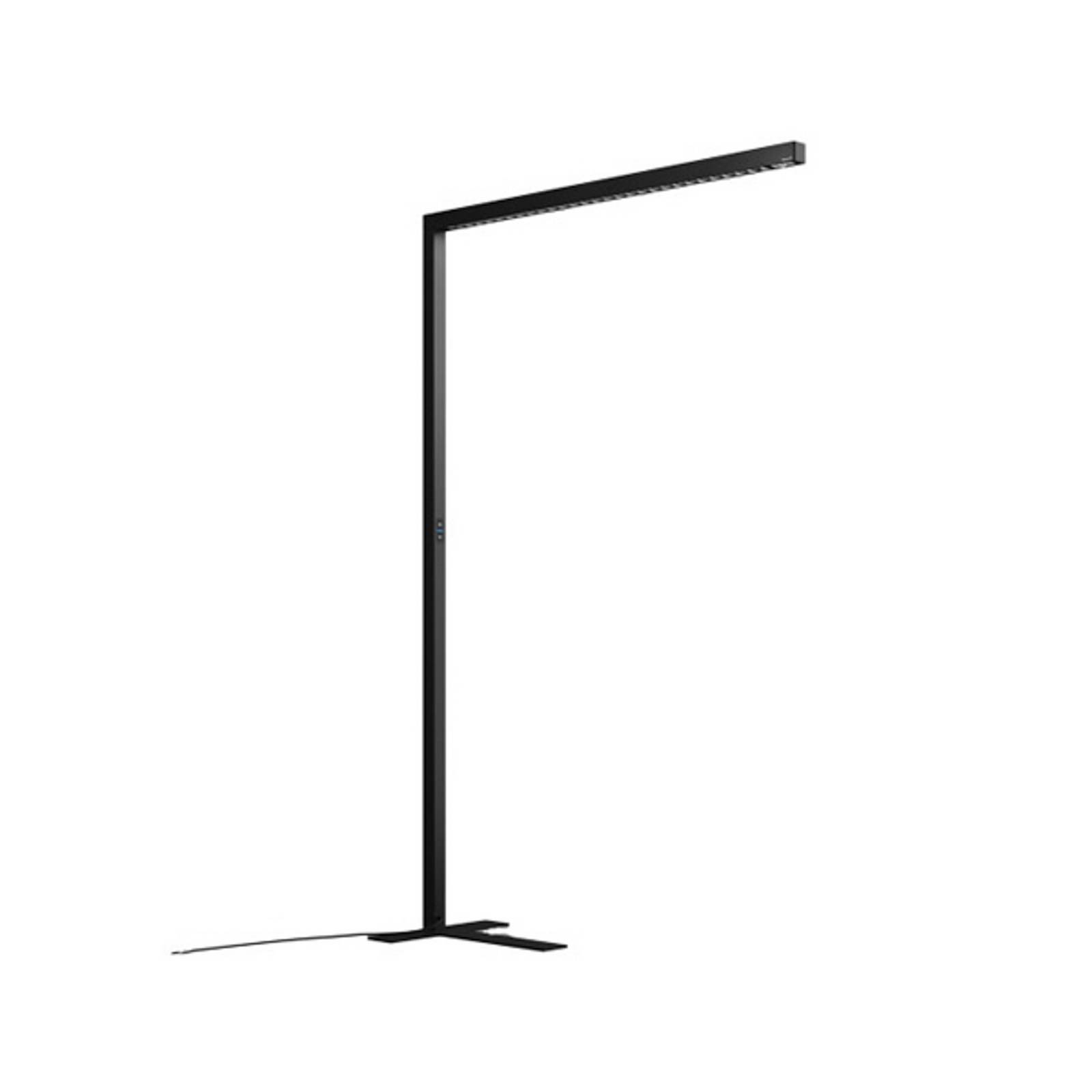 LED-Stehlampe Straight.single, schwarz, 4000K, smart, Sensor