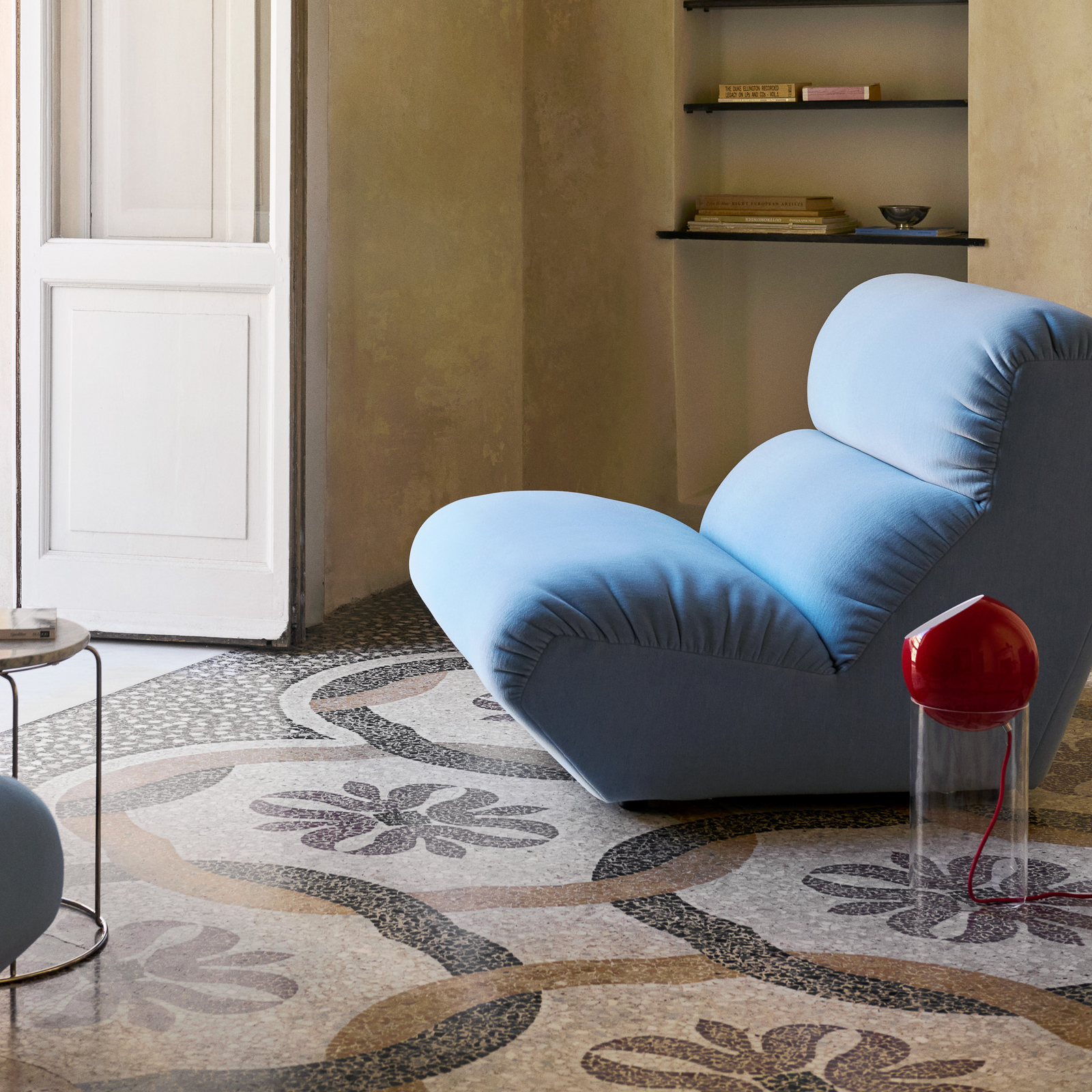 Topan VP14 Lampadaire rouge vermillon E27 - &Tradition