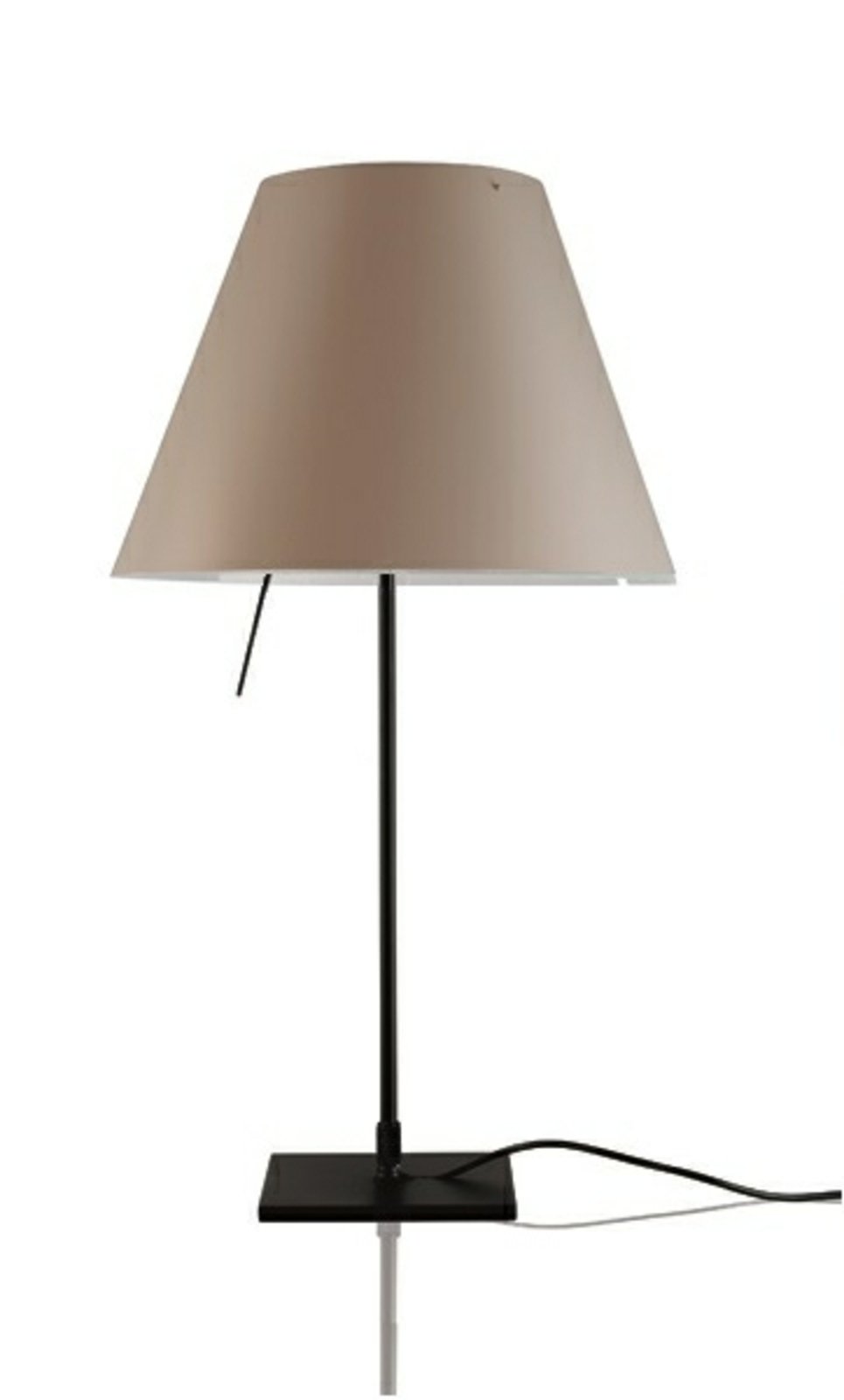 Costanzina Lampada da Tavolo Nero/Shaded Grigio Pietra - Luceplan