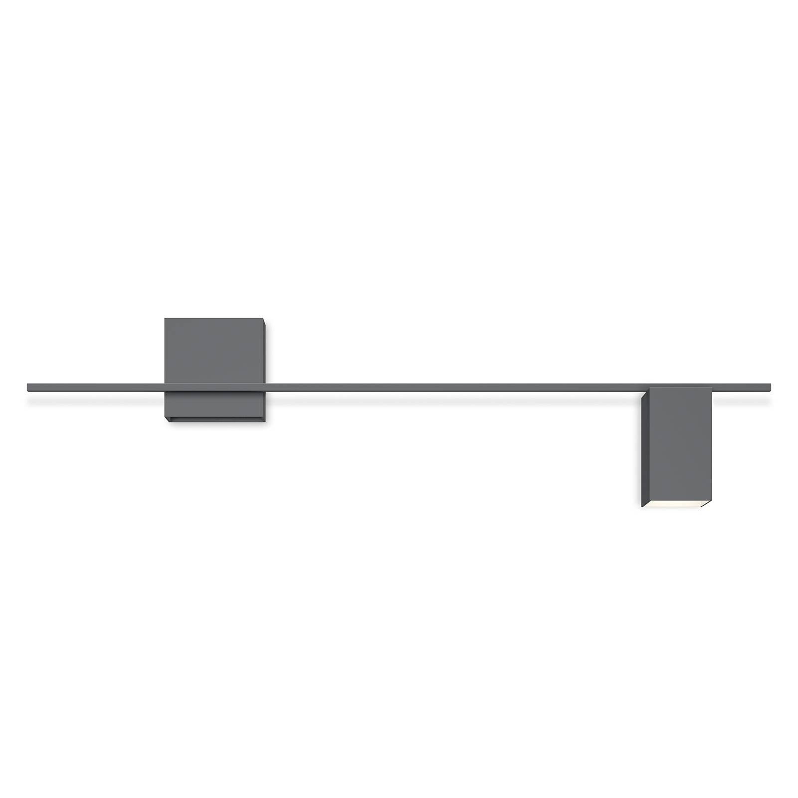 Vibia Structural 2610 kinkiet LED ciemnoszary