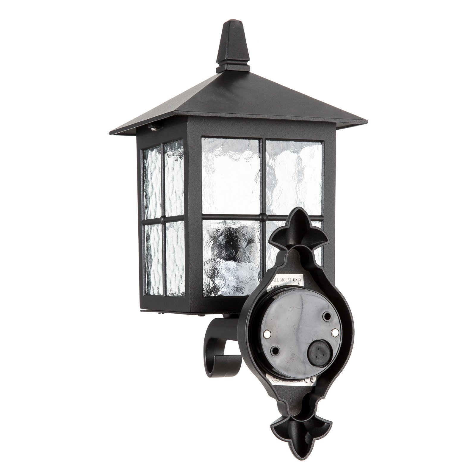 Winchester BL17 outdoor wall light, top lantern