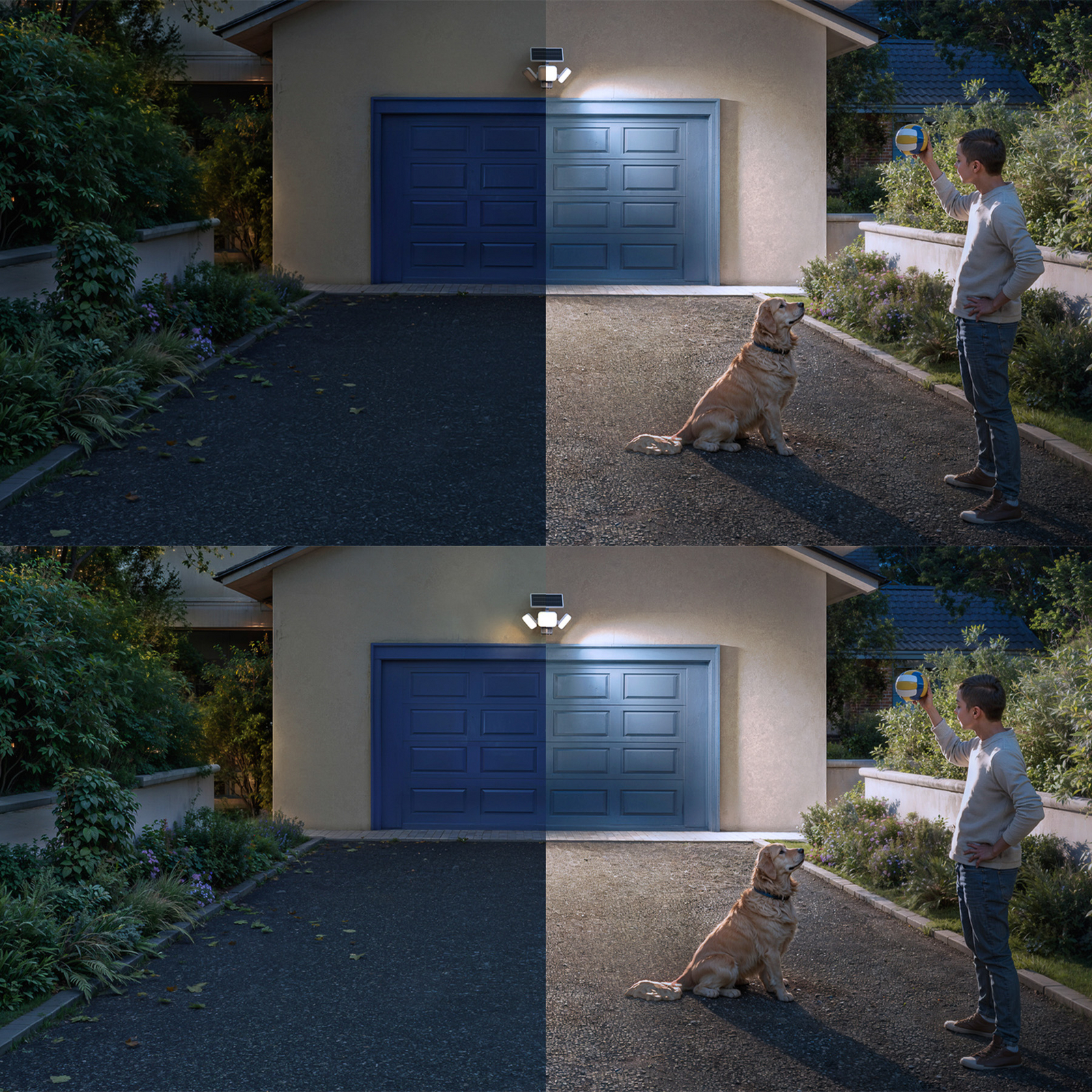 Philips LED-sončna svetilka Zyren, bela, 5.000 K, senzor, IP65 Philips LED-sončna svetilka Zyren, bela, 5.000 K, senzor, IP65