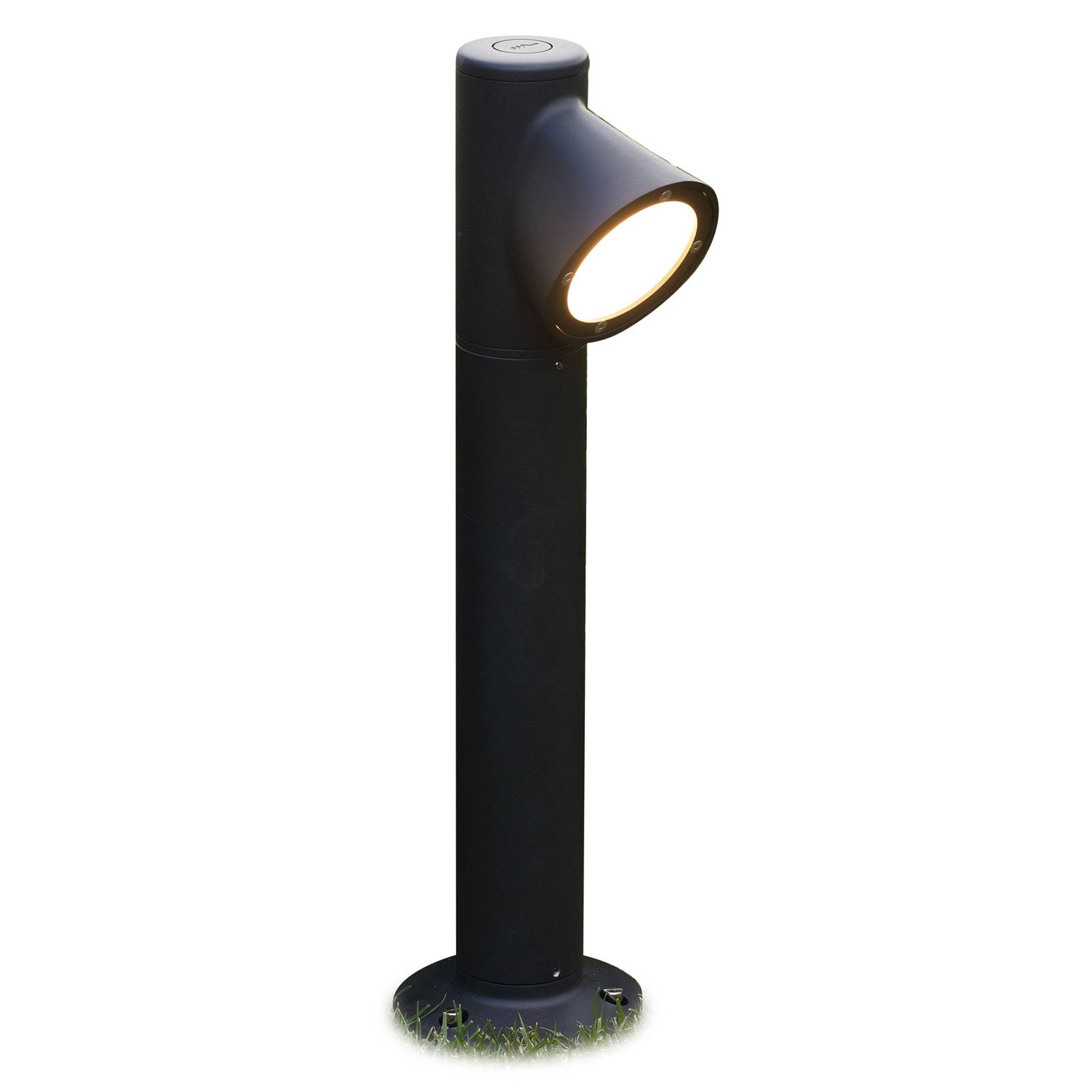 Martinelli Luce Bruco path lamp 1-bulb 65 cm, aluminium, polycarbonate, 8 W, H: 65 cm