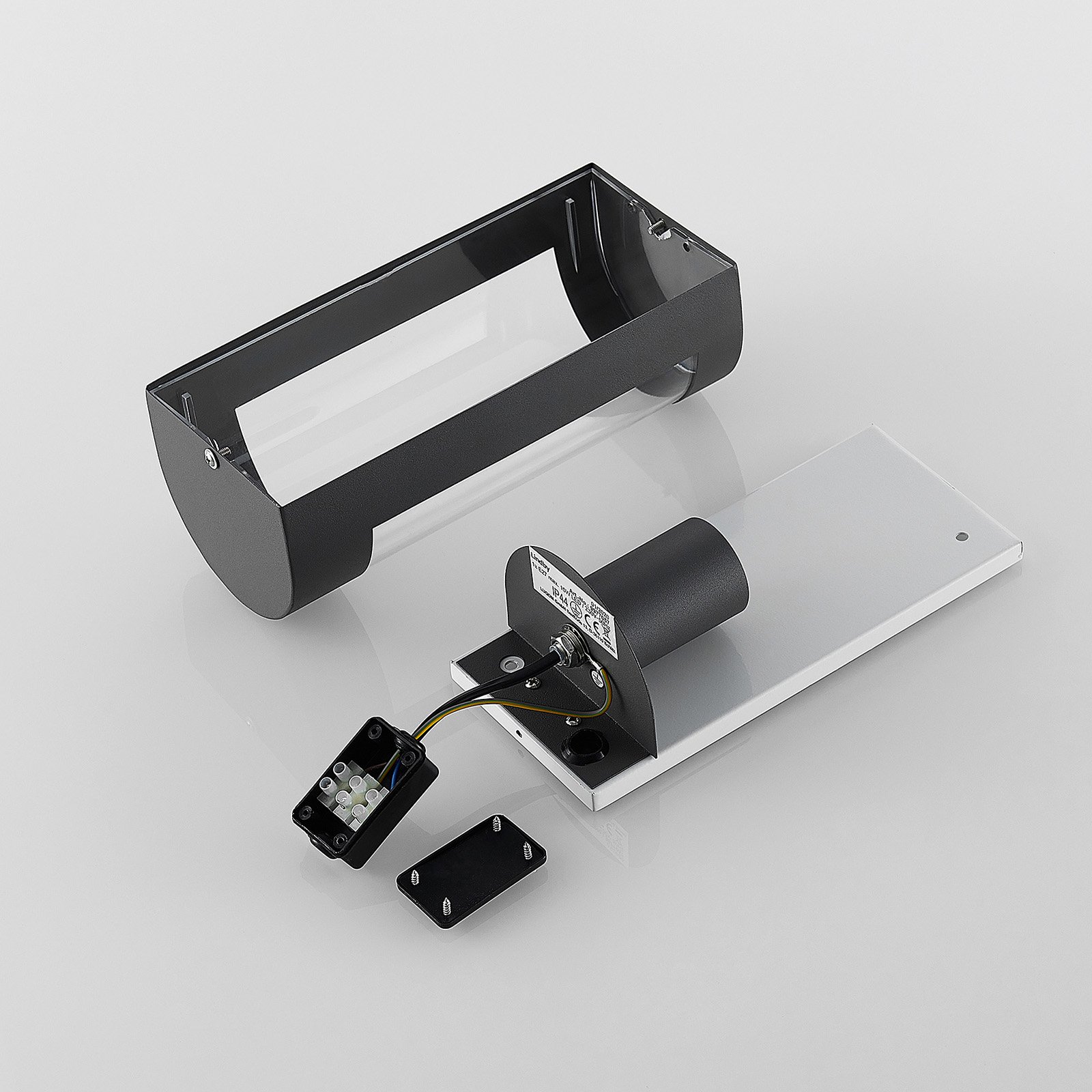 Junias Outdoor Wall Lamp Dark grey - Lindby