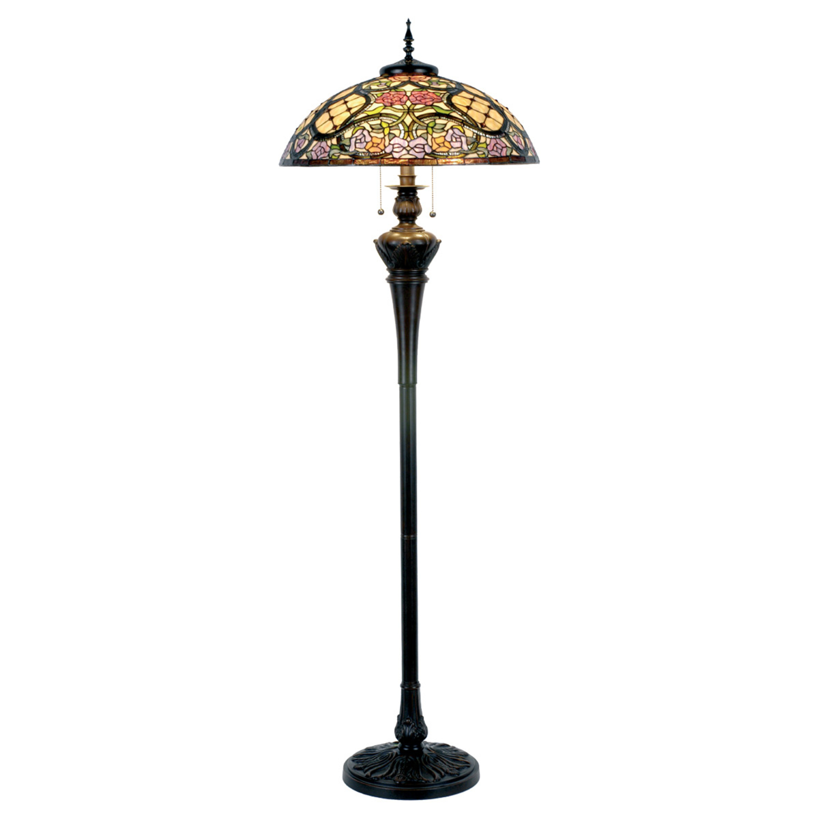 Rosaly - Подова лампа с дизайн на Тифани