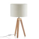 Kullen Table Lamp Oak/White - Markslöjd