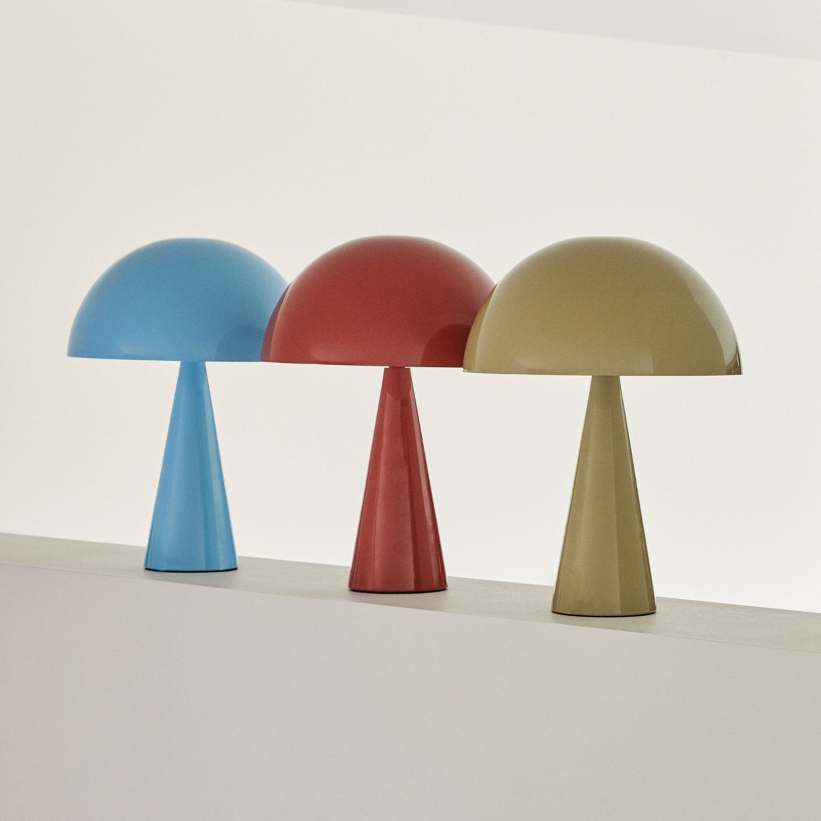 Mush Mini Table Lamp Maroon/Sand - Hübsch
