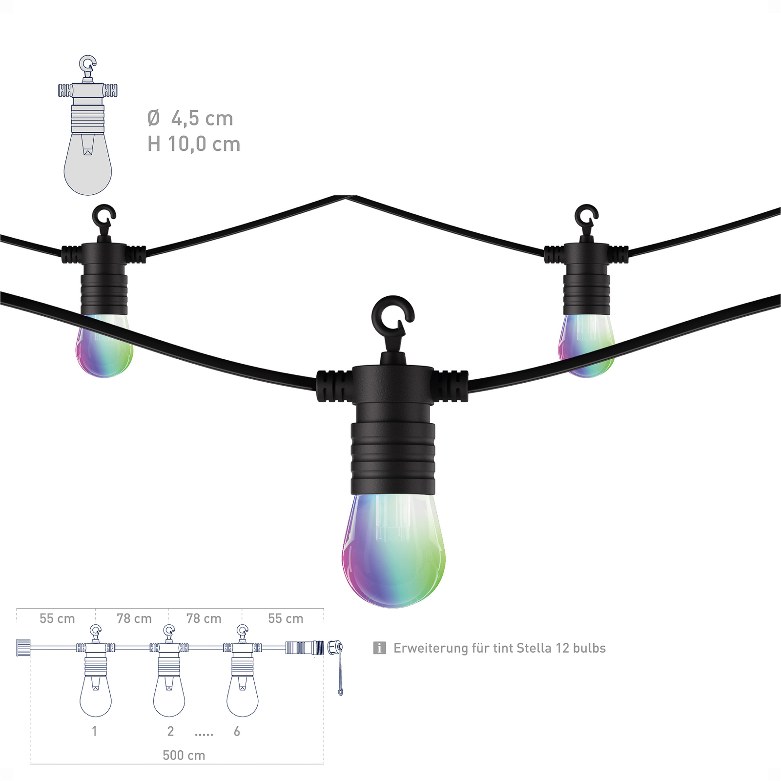 tint Stella Extension LED string lights extension