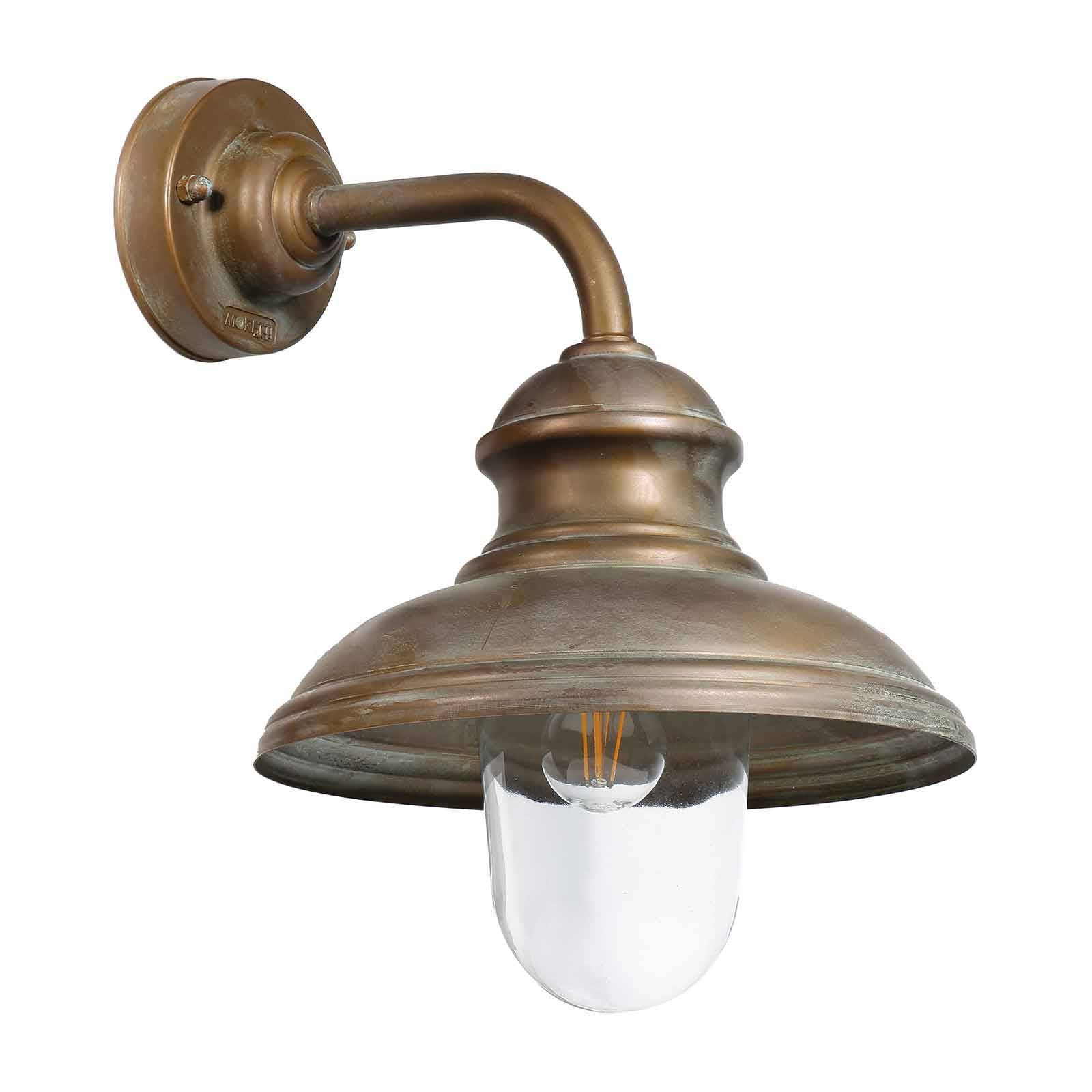 Außenwandlampe Mill 1595 messing antik/klar