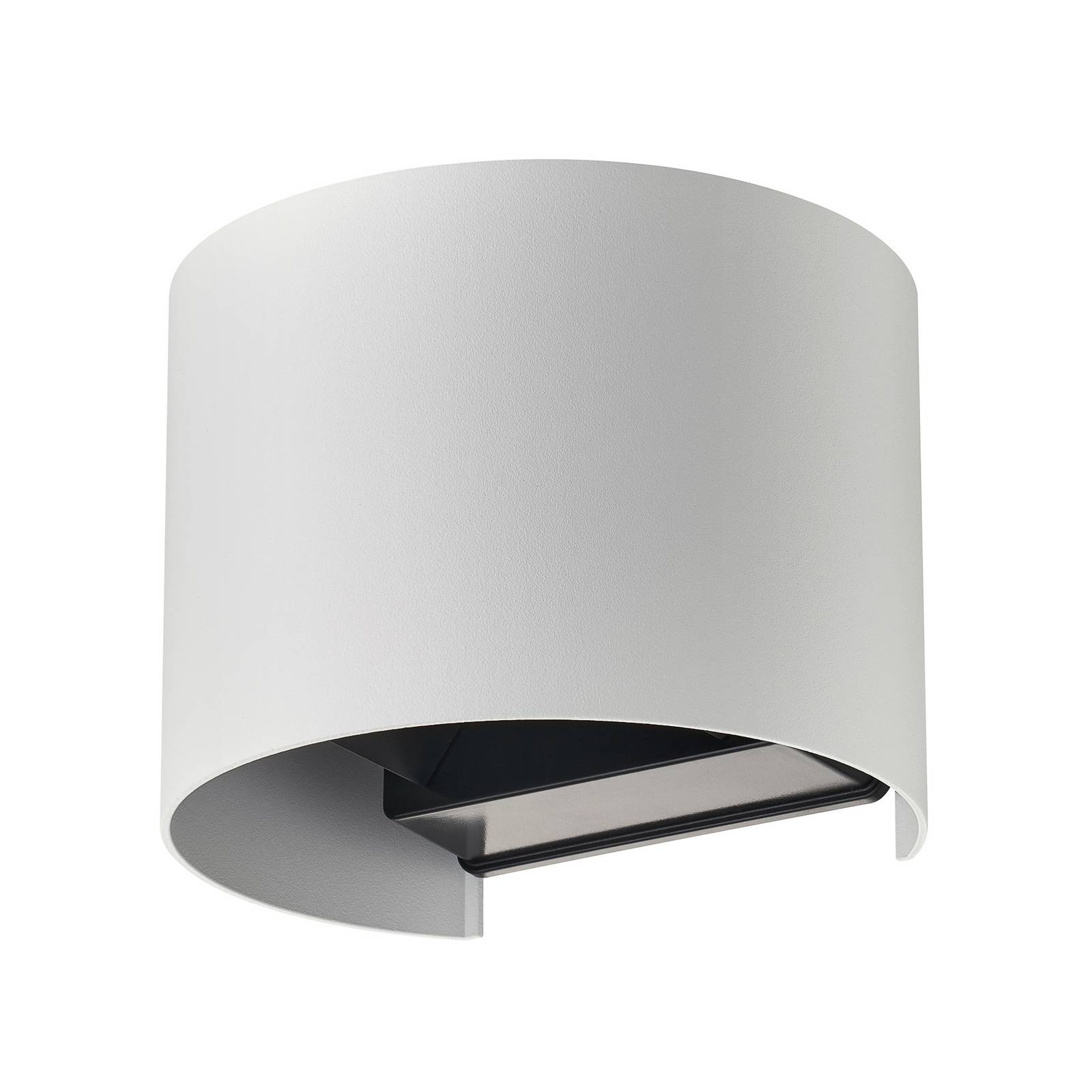 Lindby Smart LED-Außenwandlampe Dara weiß rund CCT RGB Tuya