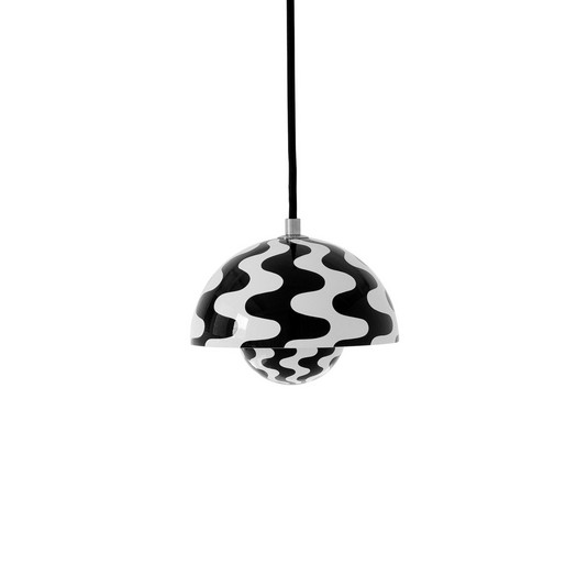 Flowerpot VP10 hanglamp Ø16cm, zwart/wit - &TRADITION