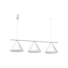 Lampada a sospensione Capital, bianca, a 3 luci, Ø 32 cm, GX53