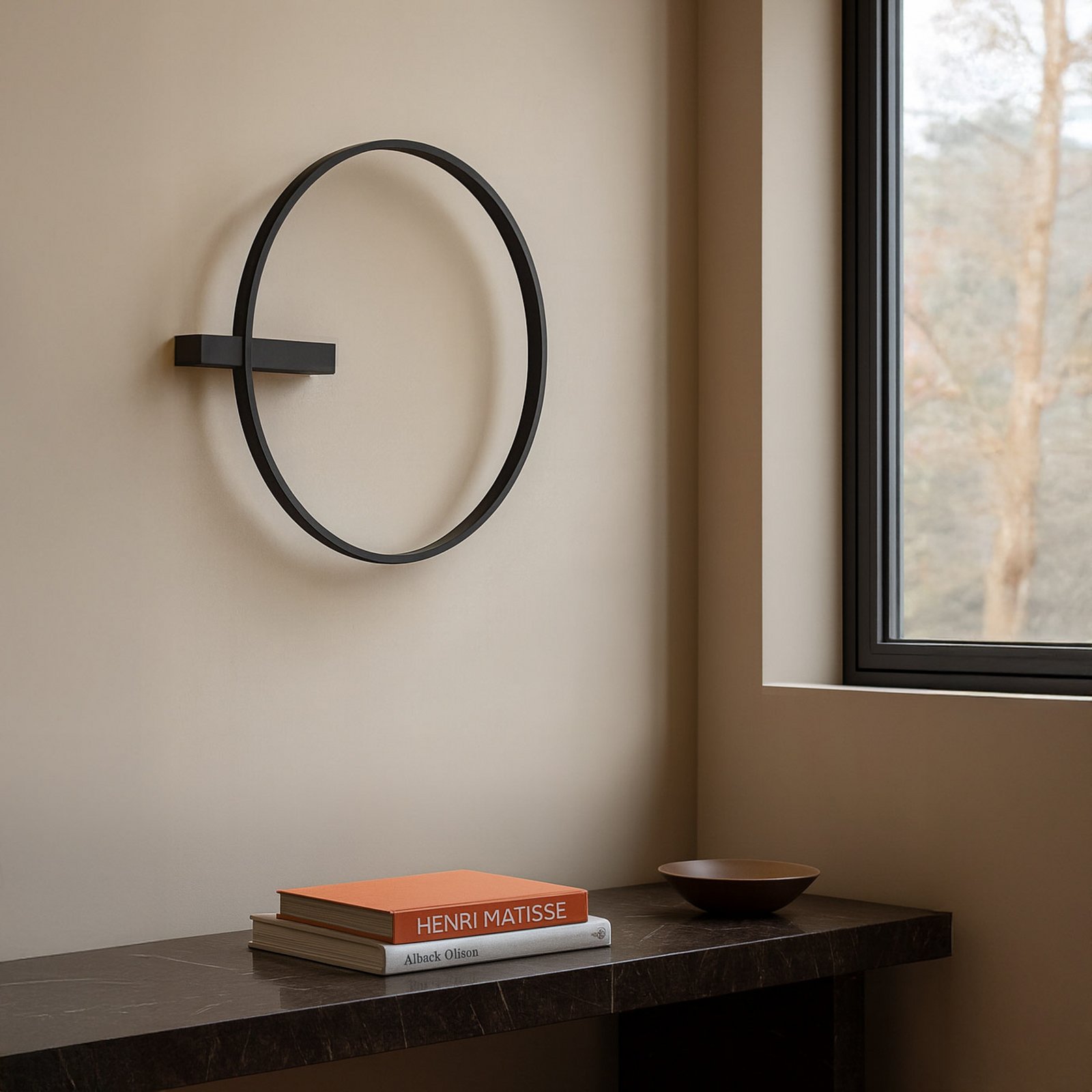 Plafonnier LED Isalin, noir, CCT, à intensité variable - Lucande