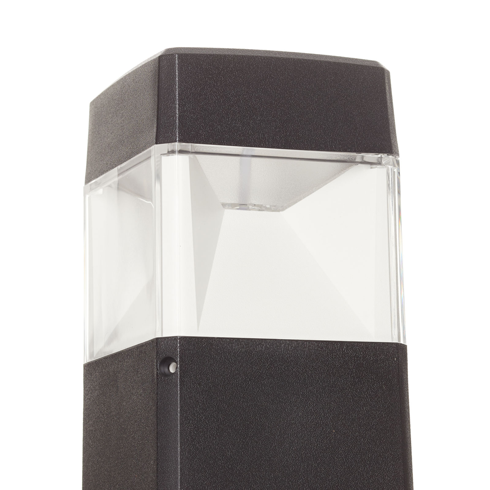 LED-Sockelleuchte Elisa 500 schwarz, klar, 10W CCT