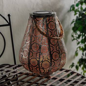 Lindby Tjaden LED-Deko-Solarlaterne, silber