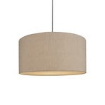 Lampada a sospensione Soft, Ø 60 cm, naturale/bronzo, lino, a 3 luci - Belid