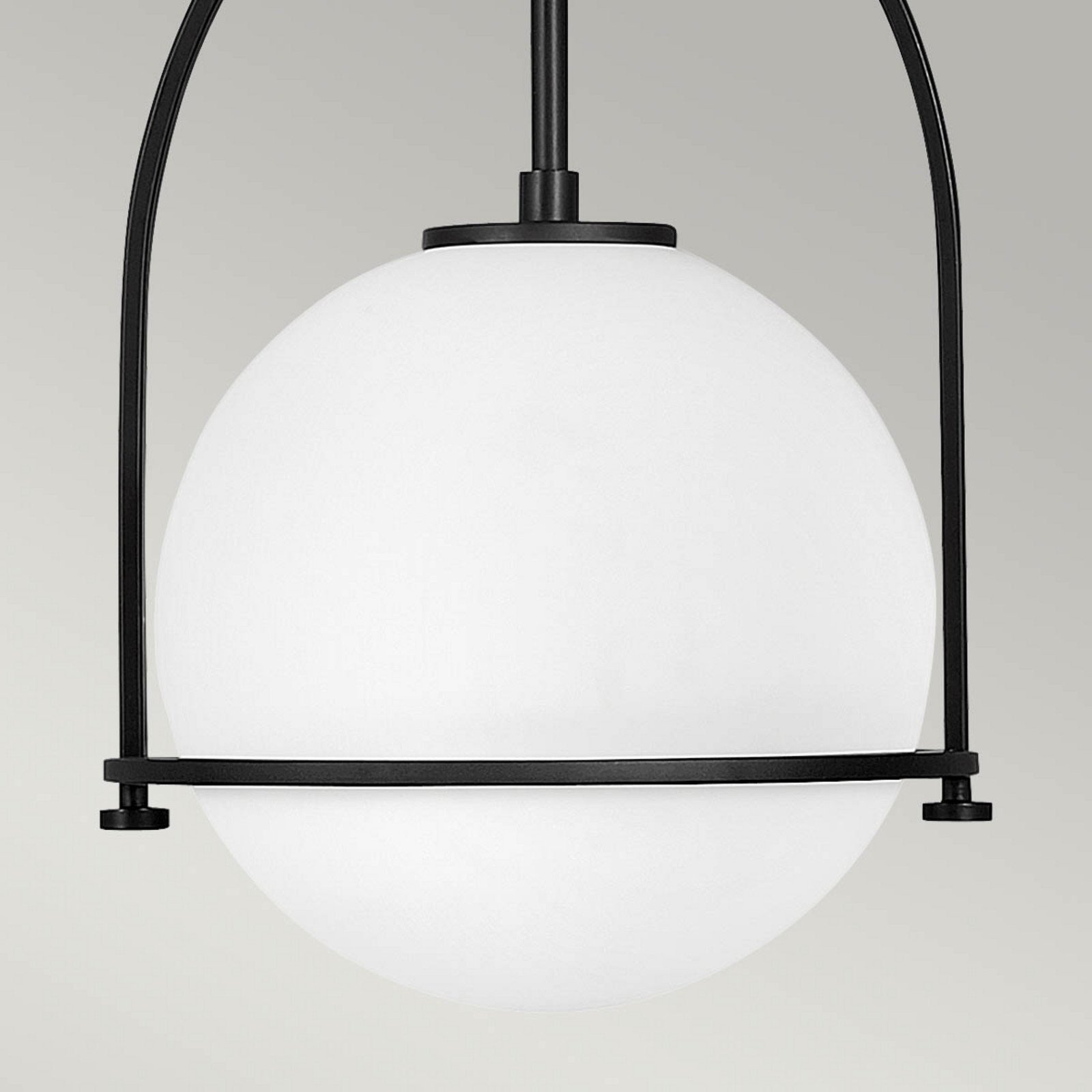 Quintiesse Somerset lampă suspendată o sursă neagră - Camera de zi / sufragerie - negru alb - Metal