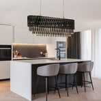 Piekaramais gaismeklis AV-1865-120x40BSY ovālas formas