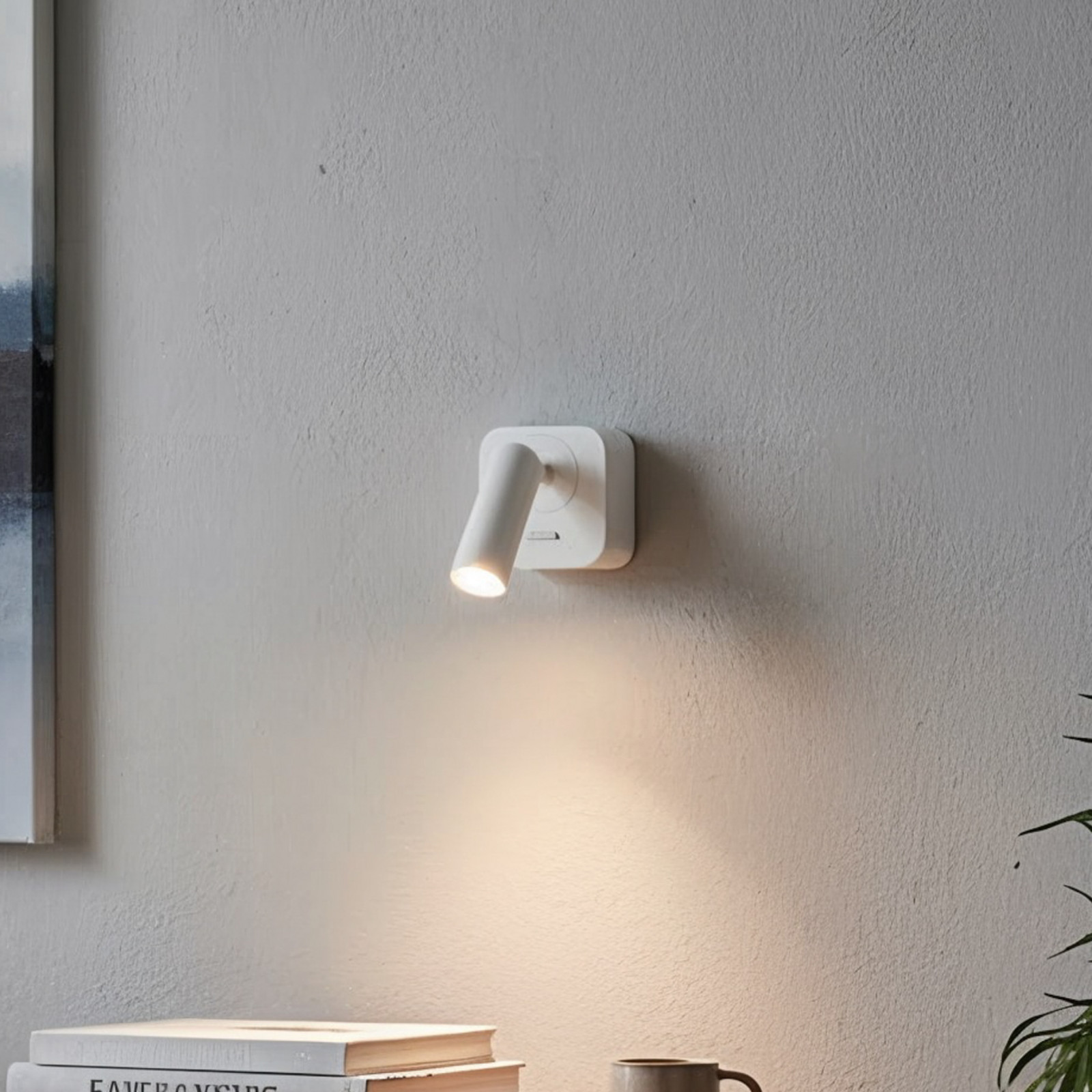 Ideallux Branco Foco De Parade Led Ideal Lux Bean, Largura 7 Cm, Metal