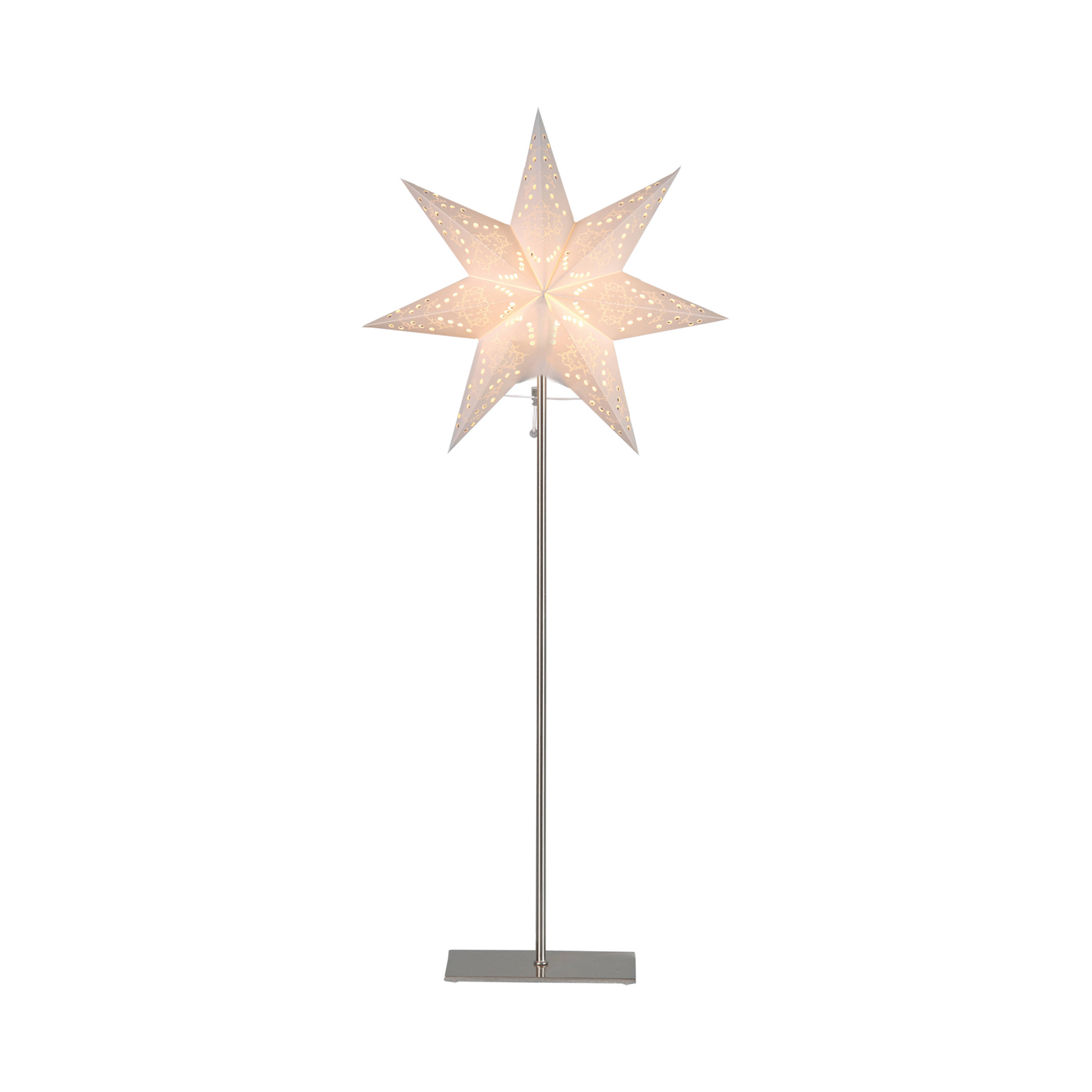 Étoile sur pied Sensy mini, hauteur 83 cm, crème