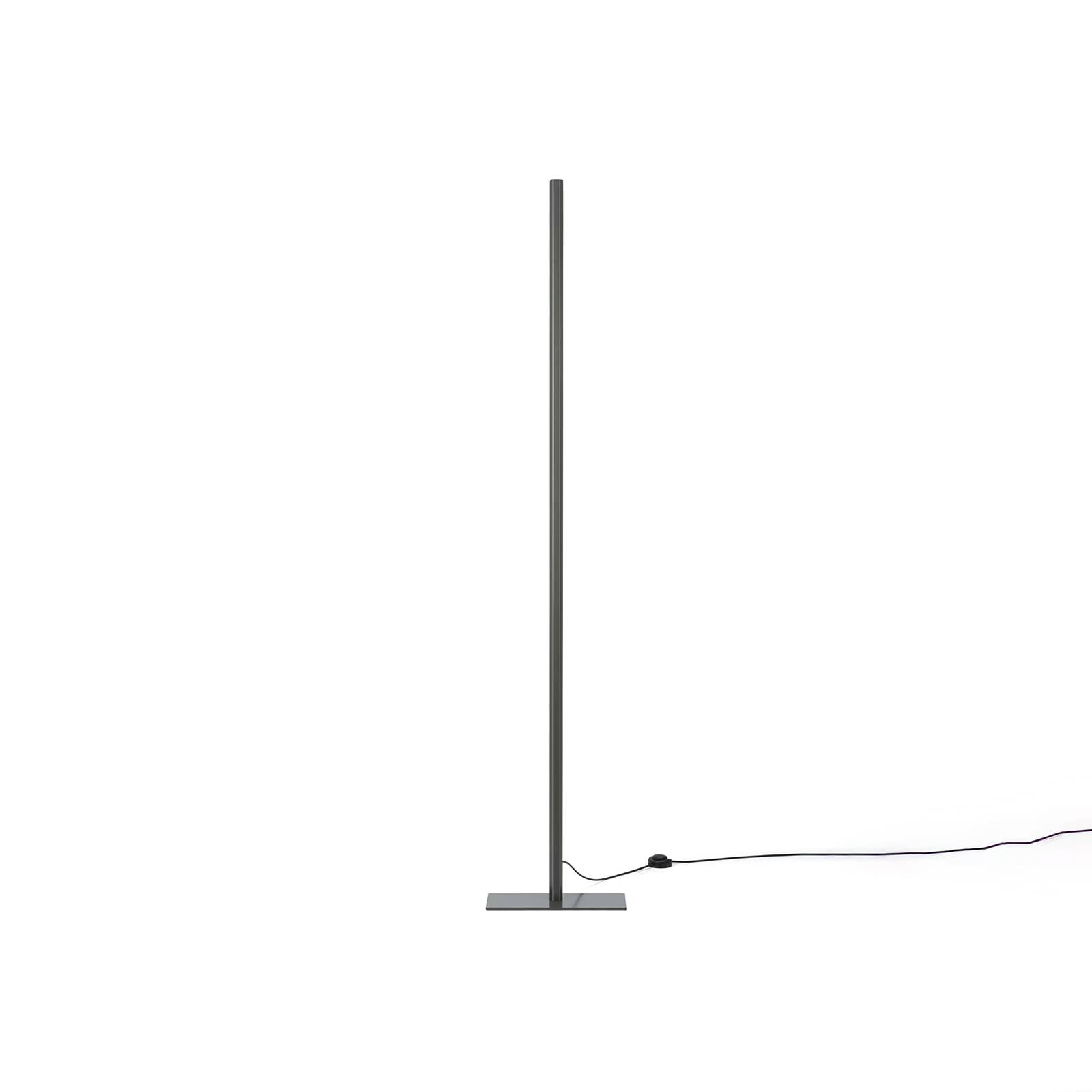 Lampa stojąca LED Lineal, 180 cm, nikiel matowy