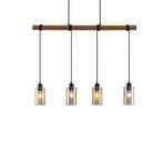 Emavi Lustră Pendul Black/Smoke/Wood - Lindby