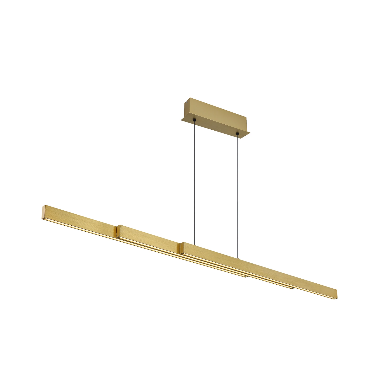 Ethan LED viseća lampa, boje mesinga, 150 cm, produžna