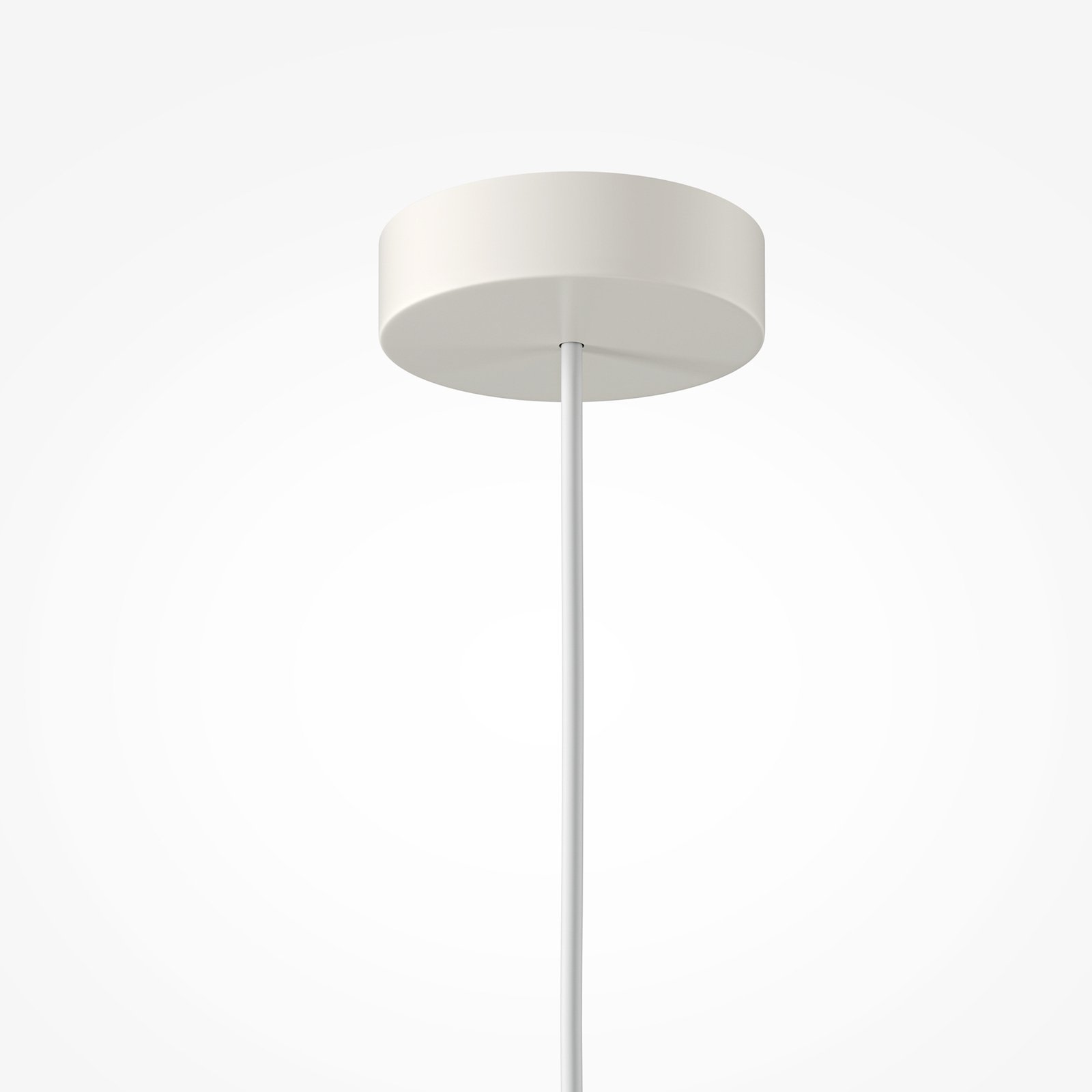 Maytoni pendant light Kyoto, white, Ø 10 cm, marble, glass