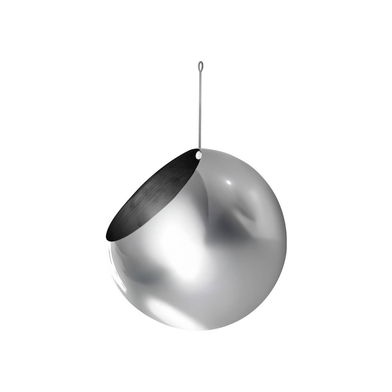 AYTM Blumentopf Globe, hängend, Ø 21 cm, silber, Edelstahl günstig online kaufen