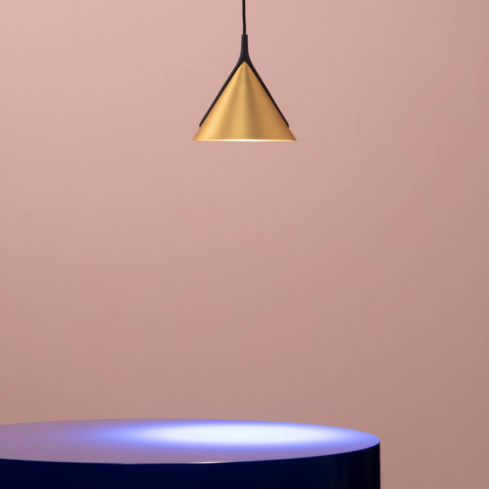 Axolight Jewel Mono függő lámpa fekete-arany 2700K 38°