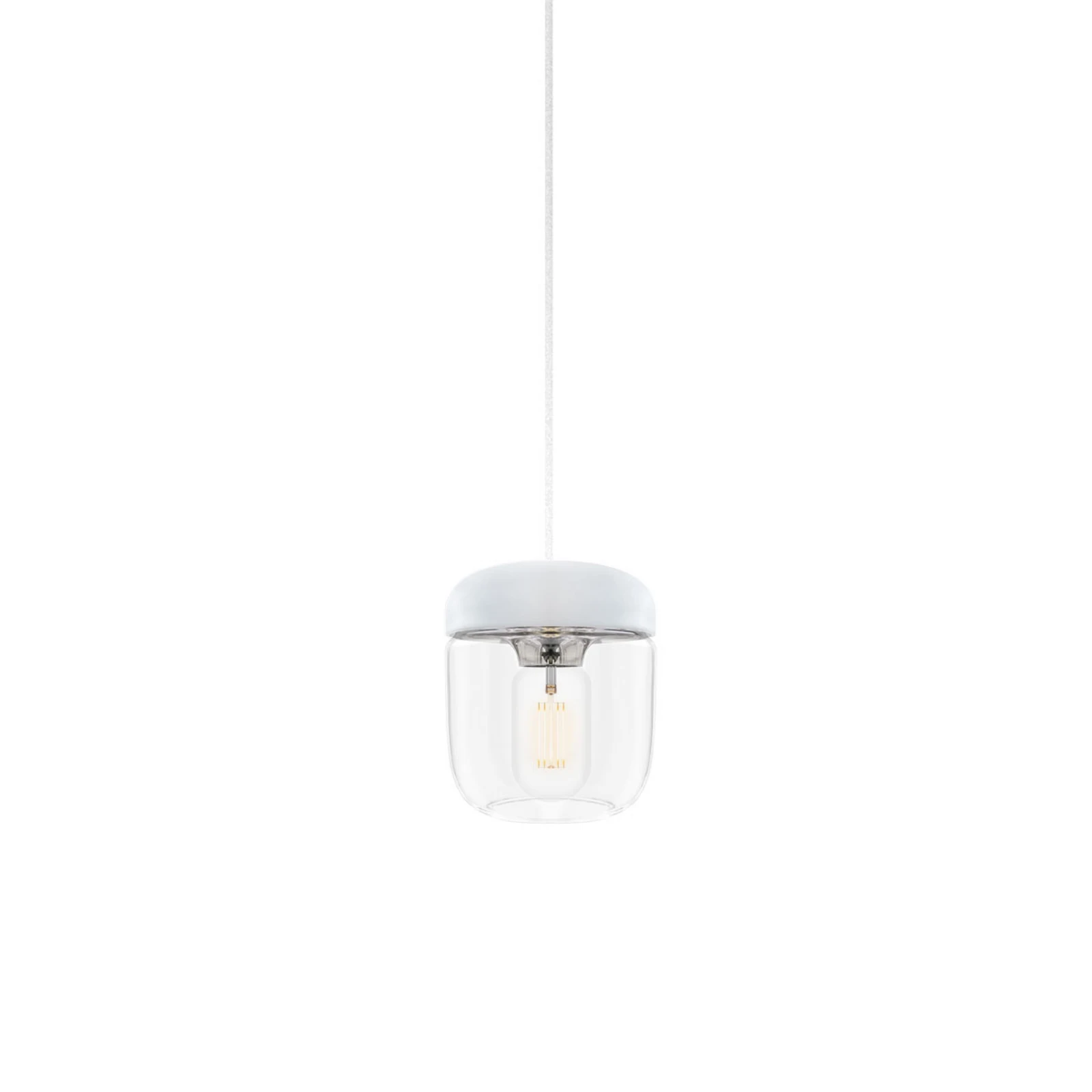 UMAGE Acorn hänglampa vitt/stål, 1 lampa