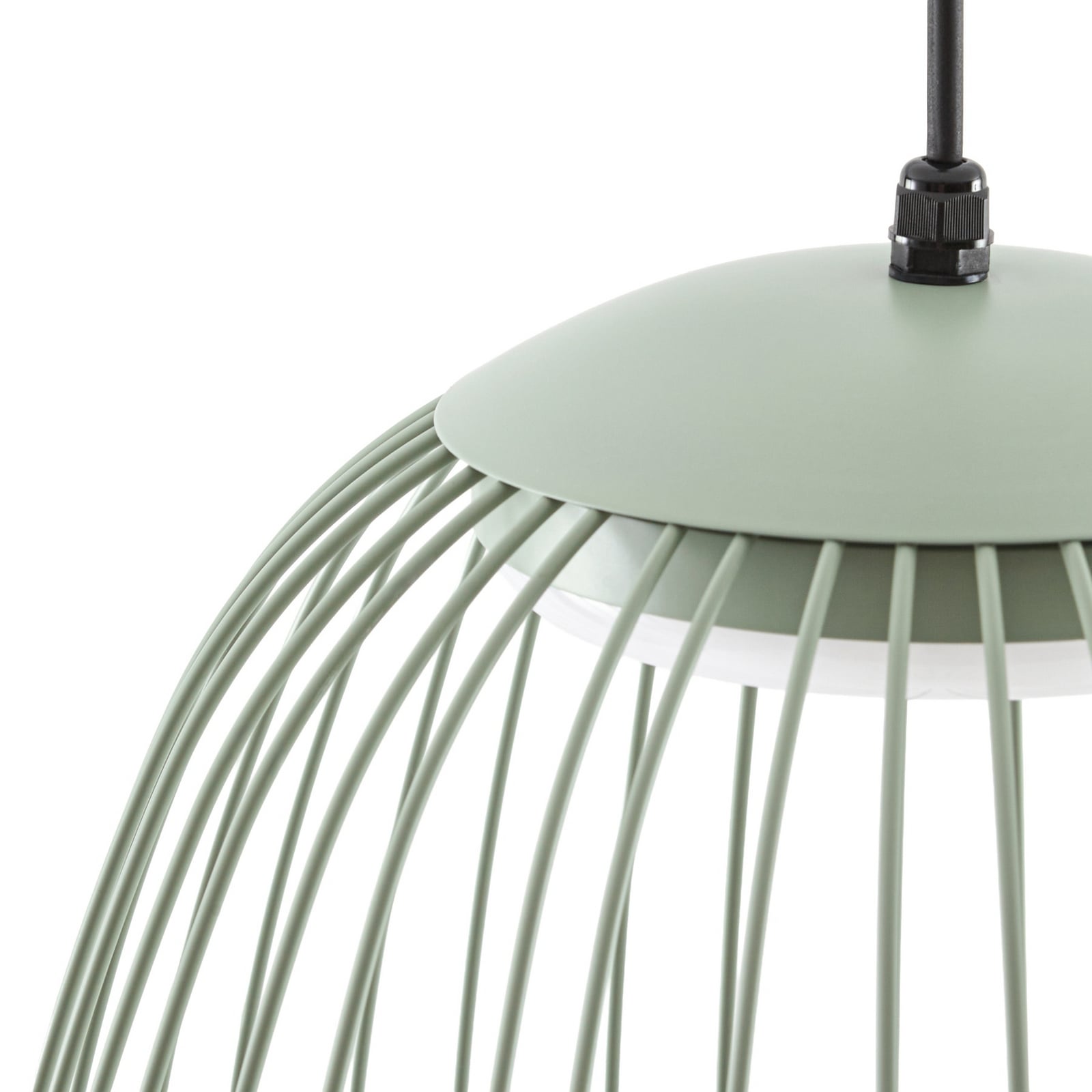Richi vanjska viseća LED svjetiljka, Ø 40 cm, zelena, dimabilna, IP44, metal -