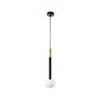 Hanglamp Mose, goud, kaphoogte 48 cm, 1-lamp, glas