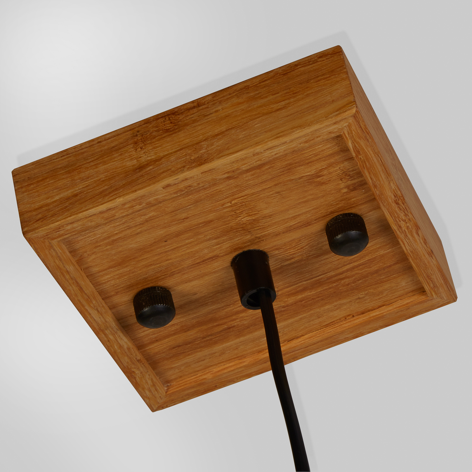 Hanglamp Square van hout, 1-lamp