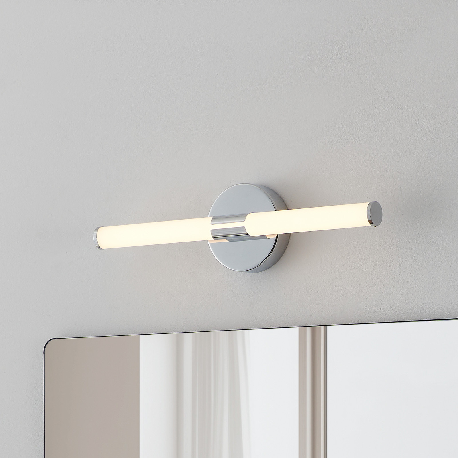 EGLO Aplică de perete Ramola culoare crom lățime 45 cm IP44 CCT - Baie - Modern - crom alb satinat - Metal