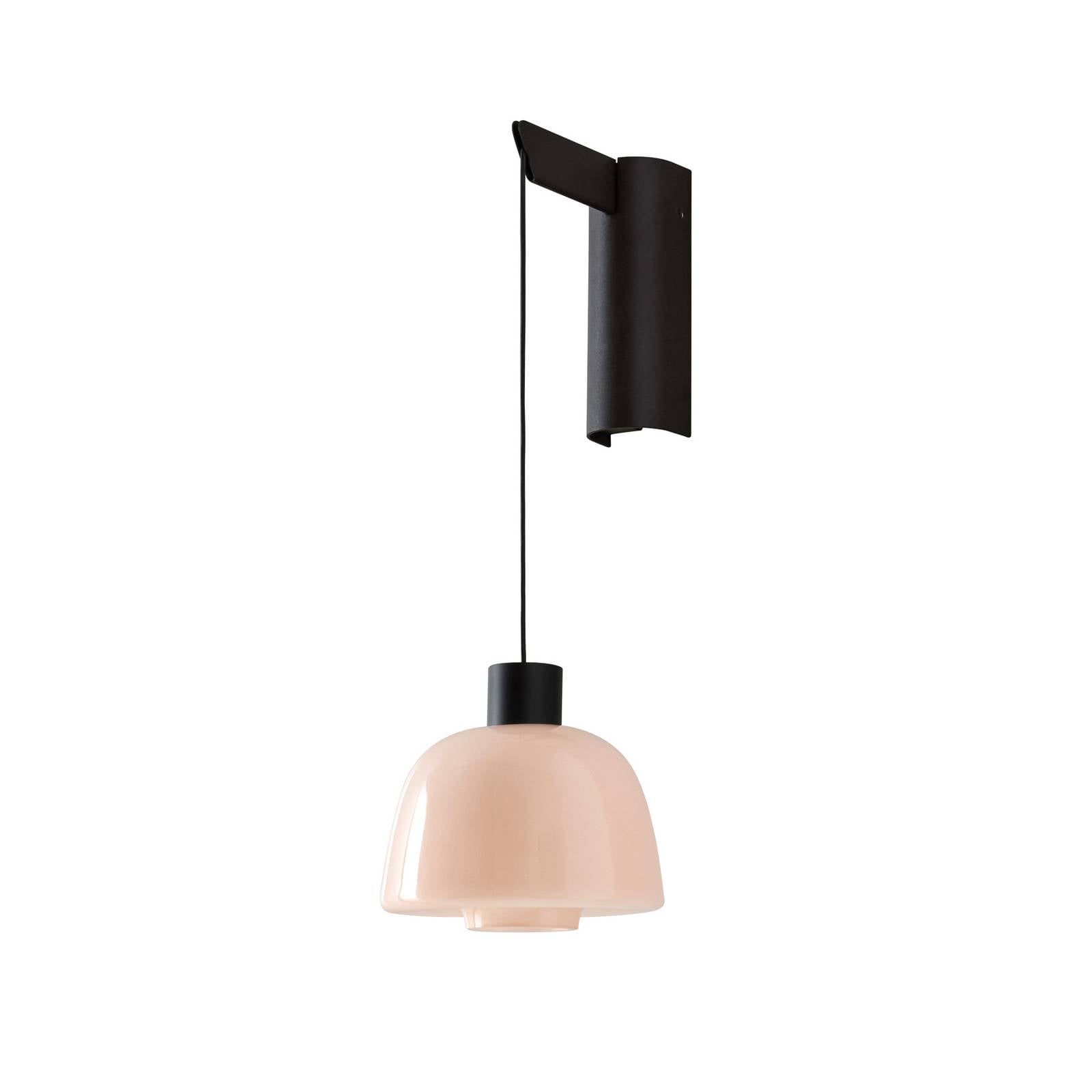 Bover LED-Wandleuchte Drep A/01, opal-nude, Glas, 2.700 K