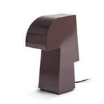 AUBERGINE NIZOU bordlampe, rød, stål, højde 27 cm, E27 – Serax
