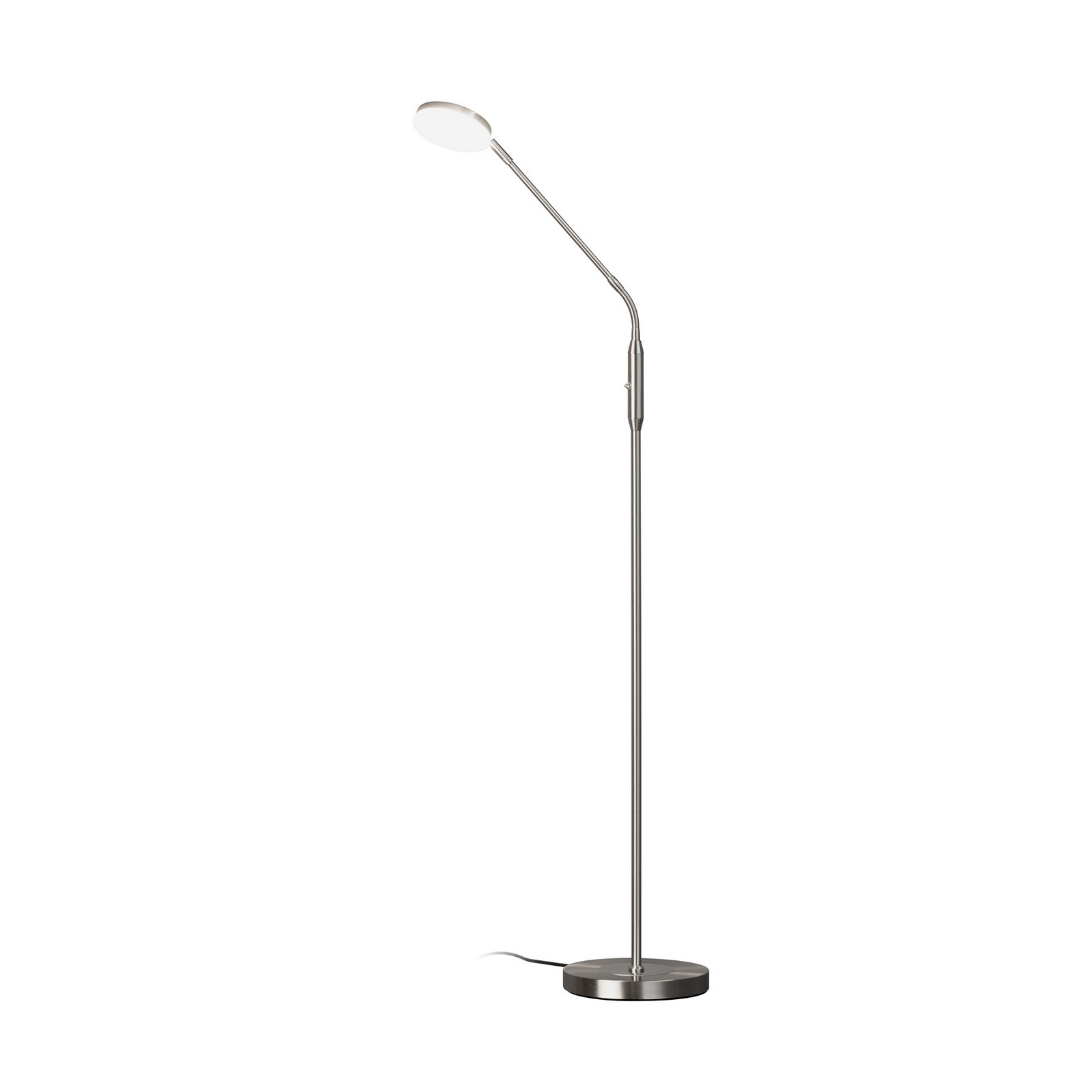 FISCHER & HONSEL Lampadar LED Sorento nichel înălțime 138 cm CCT dimmer tactil - Camera de zi / sufragerie - Modern - Metal