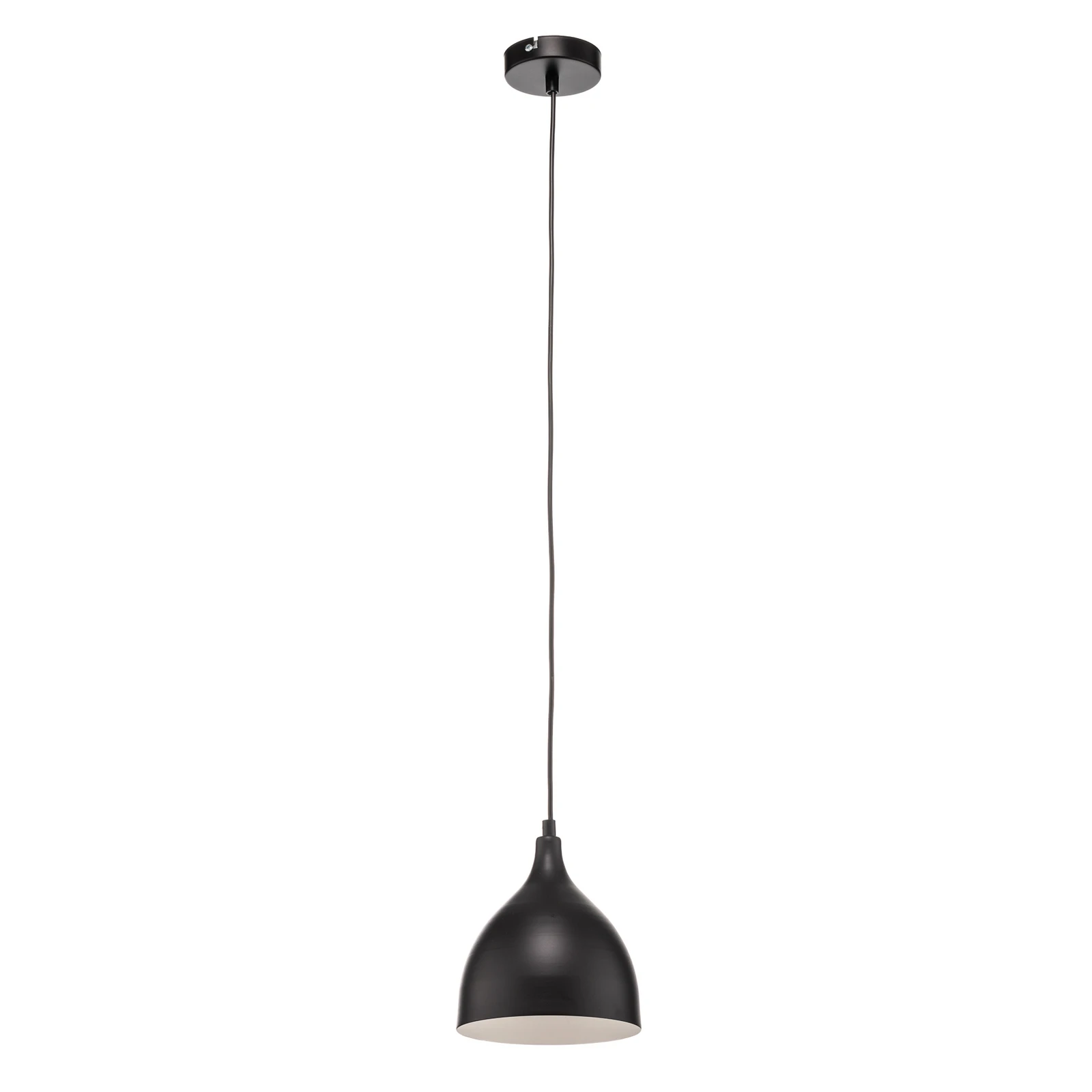 Lámpara colgante Nanu de metal negro 1 luz