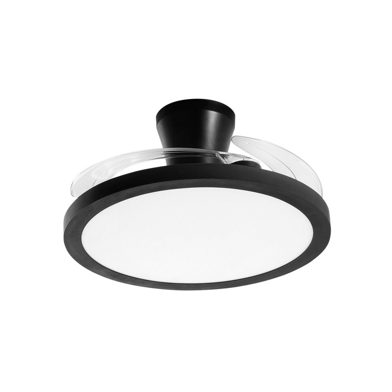 LED-Deckenventilator Condor, schwarz Ø 106 cm CCT RGB, leise