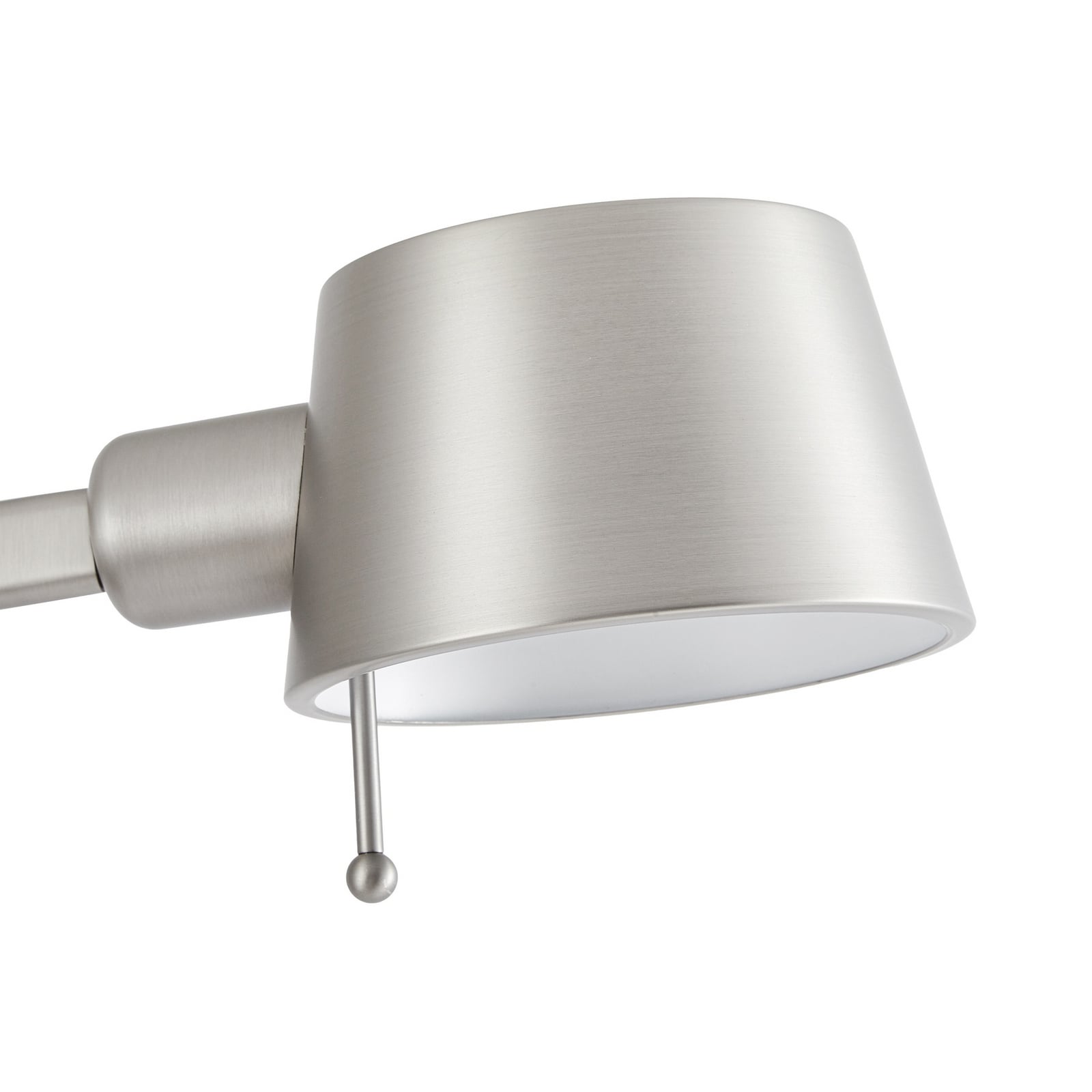 Lampe sur pied Silka, nickel satiné, réglable, 216 cm, E27 - Lucande