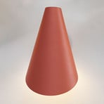 I.Cono 0720 Wandleuchte, rot-braun, Höhe 28 cm - Vibia