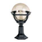 Pillar light Bali with acrylic globe, black base